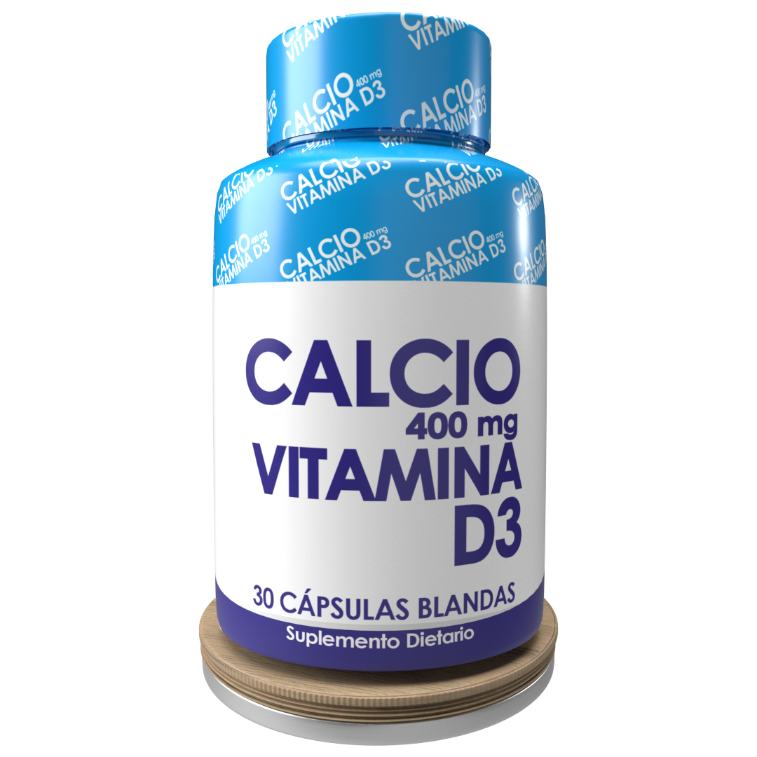 CALCIO 400 mg  + VITAMINA D3  X 30 CAP BLANDA